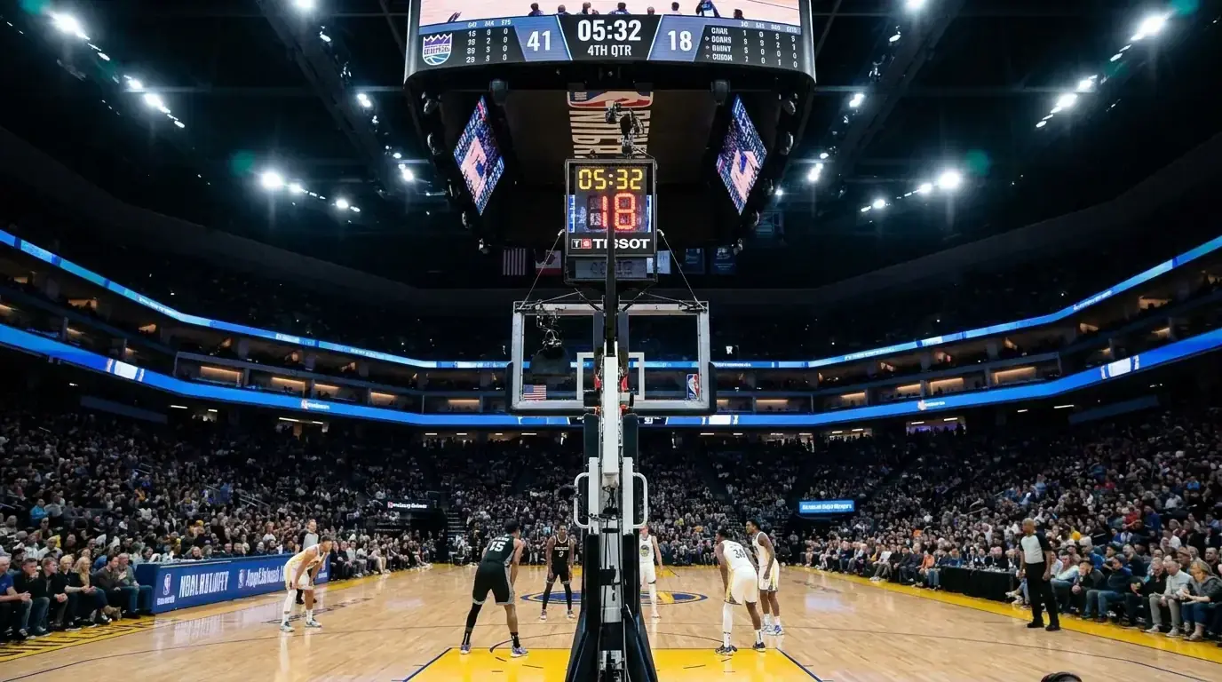 NBA game clock showing quarter time for period betting markets