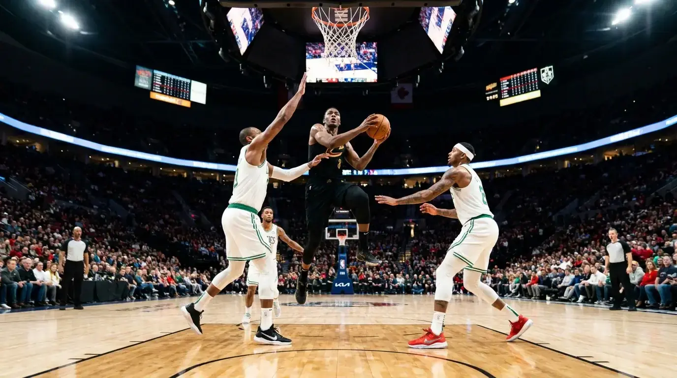 Single NBA basketball game with multiple betting selections for same game parlay